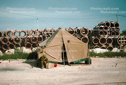 Tent, near Jerusalem, IDF, Israeli Defense Force, soldier
