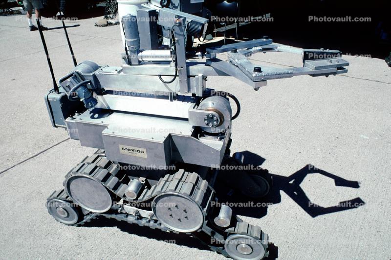 REMOTEC Andros, tracked, Robotic Hand, machine, robot, Northrup Grumman