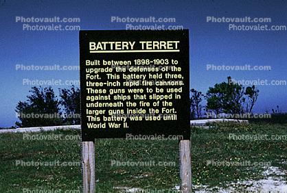 Battery Terret, Dauphin Island, Mobile County, Alabama