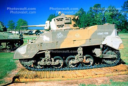 Sherman Tank, Sue Faye, ww II, world war two, tracked vehicle, Camp Shelby, Mississippi
