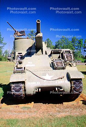 Tank, ww II, world war two, tracked vehicle, Camp Shelby, Mississippi, head-on