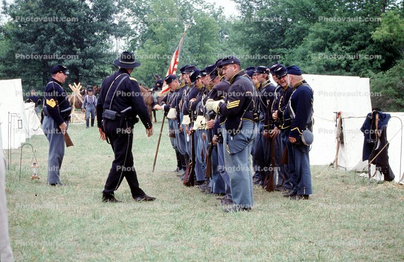 Blue Coats, Infantry, guns, soldiers, Civil War Tents