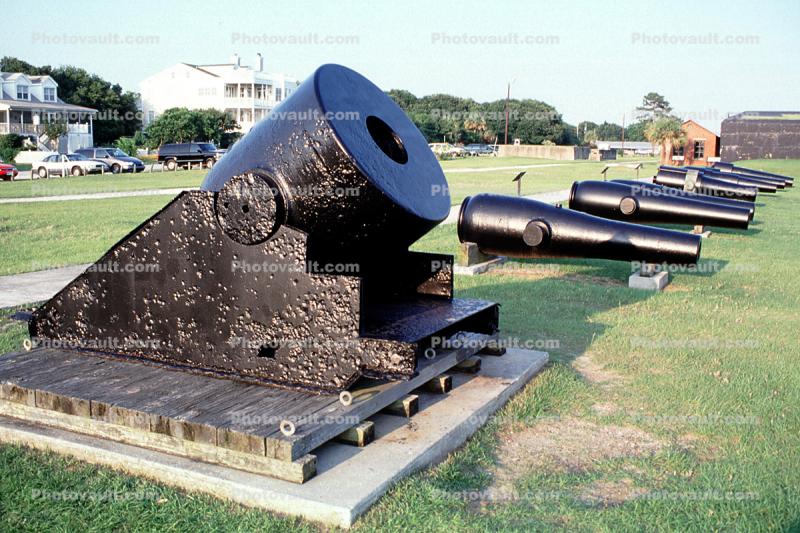 13 inch seacoast mortar, Artillery, Rodman gun, Cannons, Morris Island, Civil War, coastal defense, coast