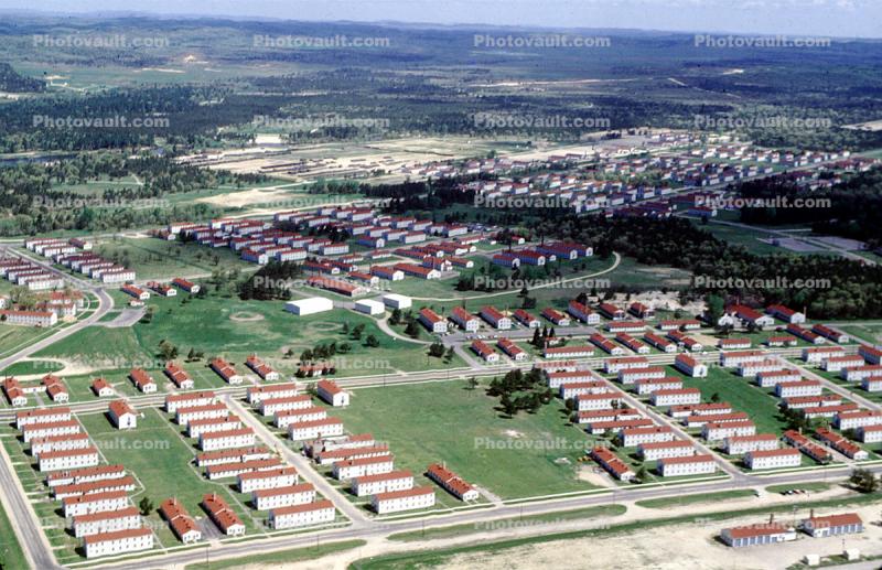 Rows of Barracks, Buildings, Fort McCoy, Monroe County, Wisconsin