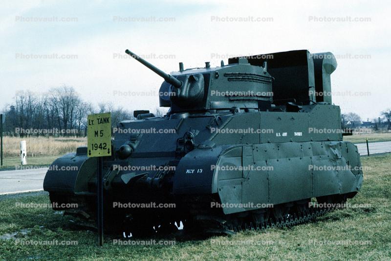 M5, Light Tank, derived from the M3 Stuart tank