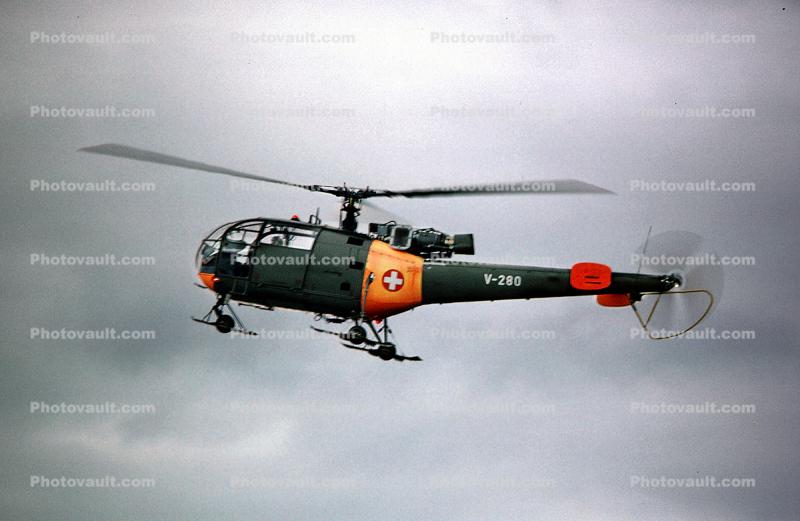 V-280, Swiss Army, F+W Emmen SA316B Alouette III , Helicopter, VTOL