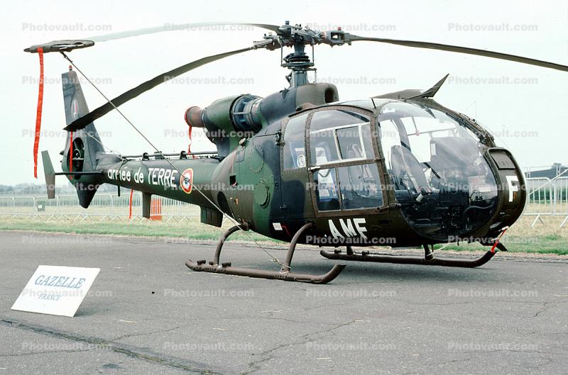 AMF, French Army, Aerospatiale Gazelle, Helicopter, VTOL