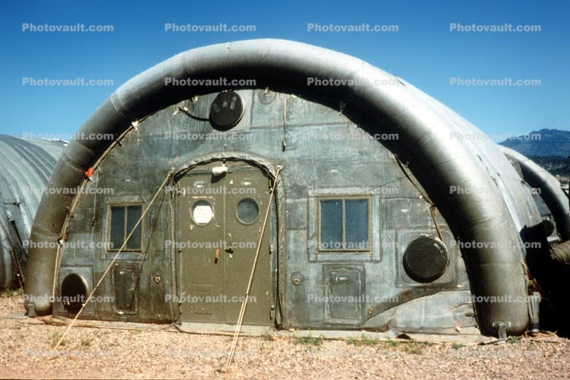 Inflatable Quonset Hut, Hospital, door, doorway, MASH unit