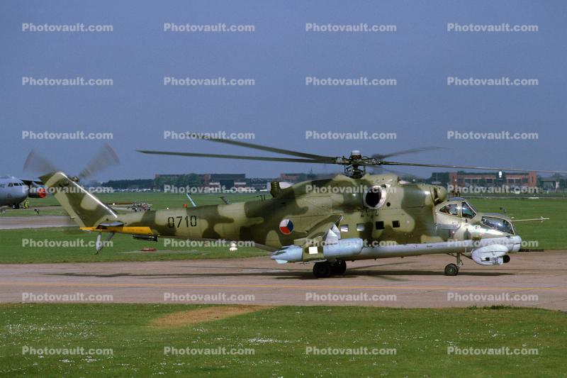 0717, Mi-24V Hind, Czech Air Force, inept Attack Helicopter