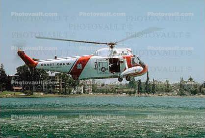 1366, Sikorsky HH-52A 'Seaguard', S-62C, Lake Merritt, Downtown Oakland, USCG