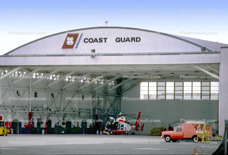 Coast Guard Air Station San Diego, CGAS at KSAN, HH-65 Dolphin, Harbor, Hangar, USCG