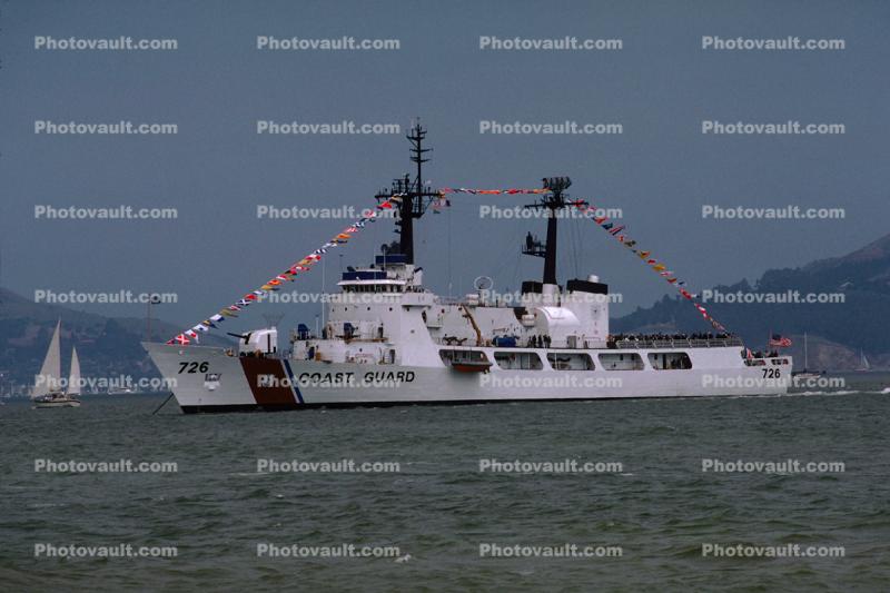 USCGC MIDGETT (WHEC-726), Coast Guard Cutter, 726, Golden Gate 50th Anniversary Celebration, USCG