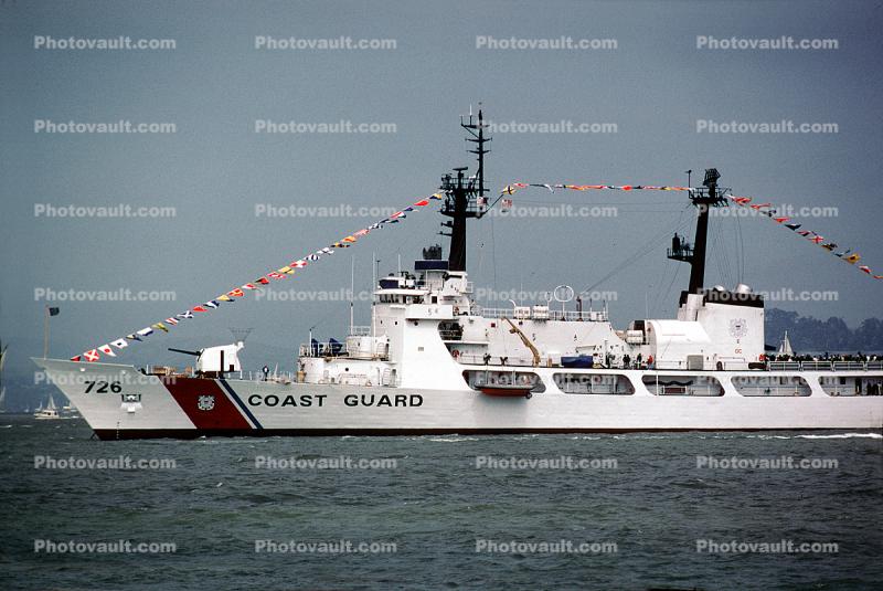USCGC MIDGETT (WHEC-726), Coast Guard Cutter, 726, Golden Gate 50th Anniversary Celebration , USCG