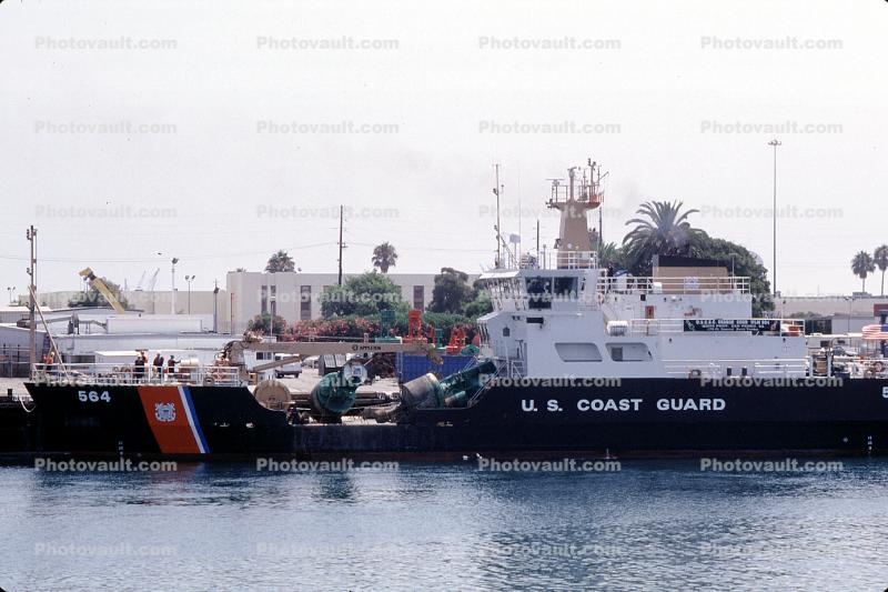 564, USCGC GEORGE COBB (WLM 564), 175-foot Keeper Class Coastal Class Buoy Tender, San Pedro, dock, harbor