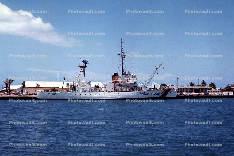 40, Coast Guard Cutter, USCG, dock, harbor