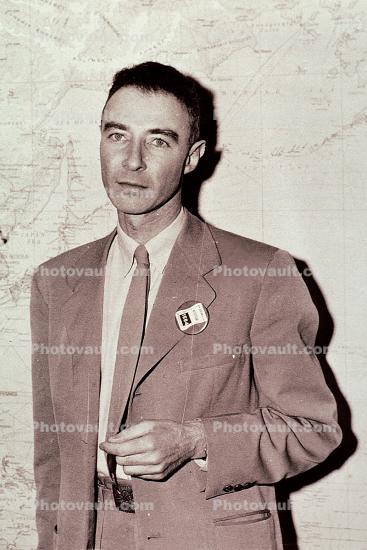 Robert Oppenheimer, leader of the first Atomic bomb team, World War Two, WWII