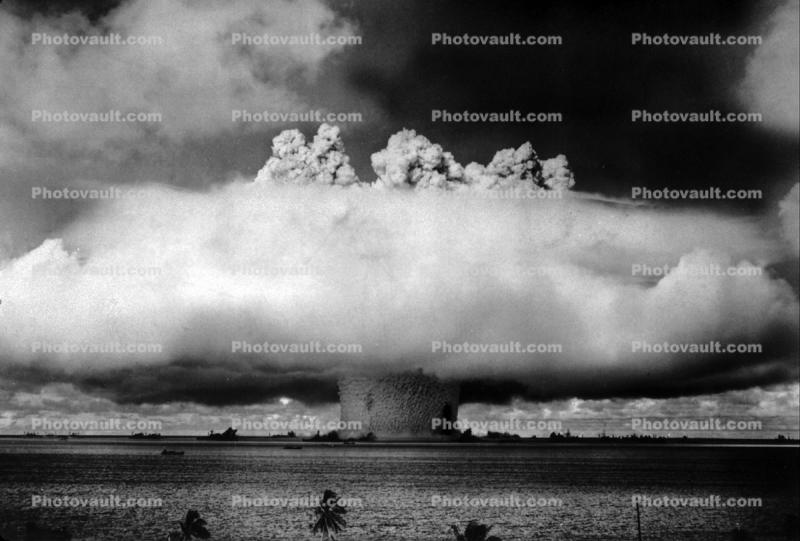 Atom bomb, Explosion, Mushroom Cloud, cold war, detonation
