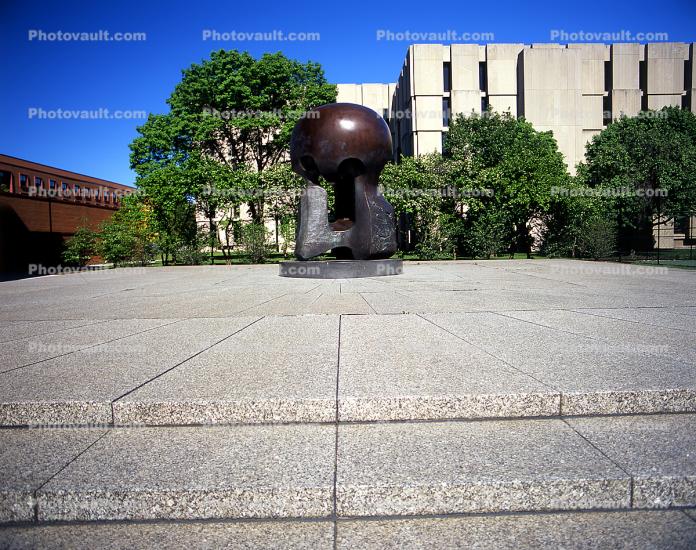 First Controlled Nuclear Reaction, Pile, University of Chicago, Monument, Sculpture