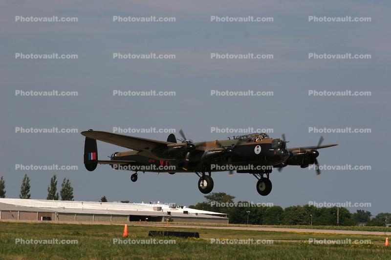 Avro 638 Lancaster landing