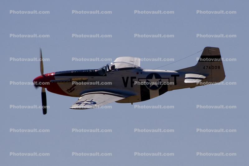 P-51D in flight, airborne, flying, flight