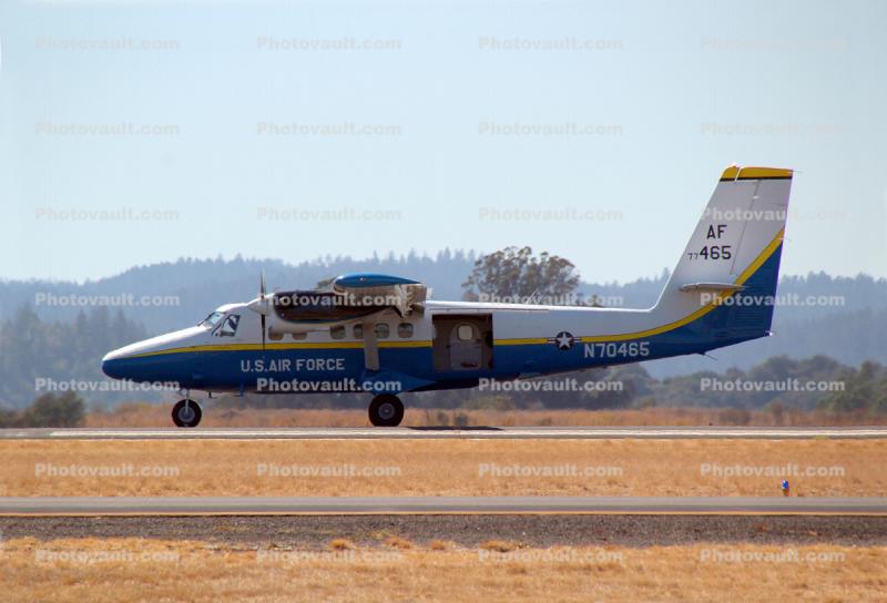 N70465, USAF, De Havilland Canada DHC-6 Twin Otter, Parachute plane
