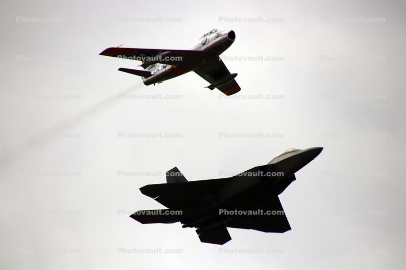 Heritage Flight, F-86, F-22