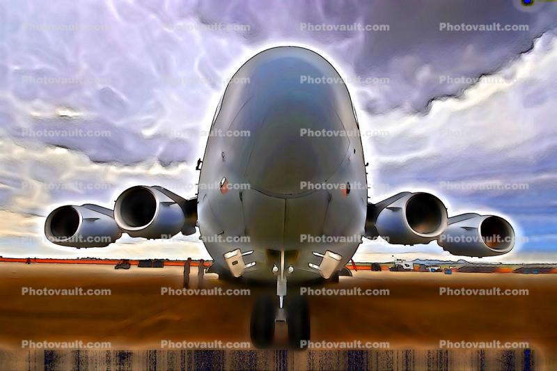 97-0043, 452nd AMW, Boeing C-17A Globemaster III, AFRC, United States Air Force, USAF, Abstract