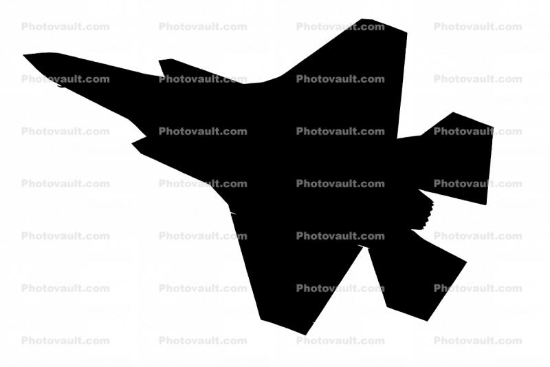 F-35A Lightning II silhouette, shape, Planform