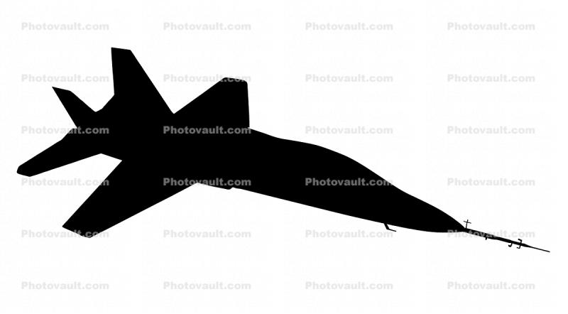 Boeing/Saab T-X advanced jet trainer silhouette, shape