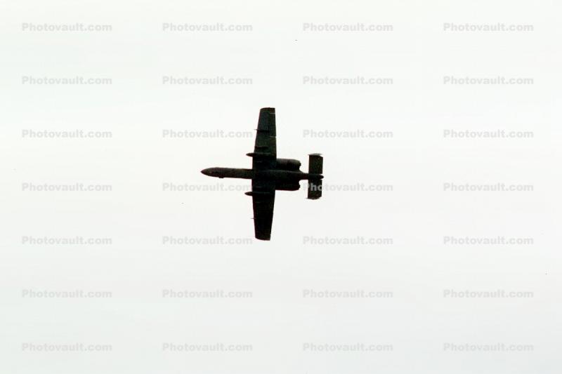 A-10 Thunderbolt Warthog, silhouette, Abbotsford Airport, Canada, Planform