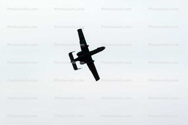 A-10 Thunderbolt Warthog, silhouette, Abbotsford Airport, Canada