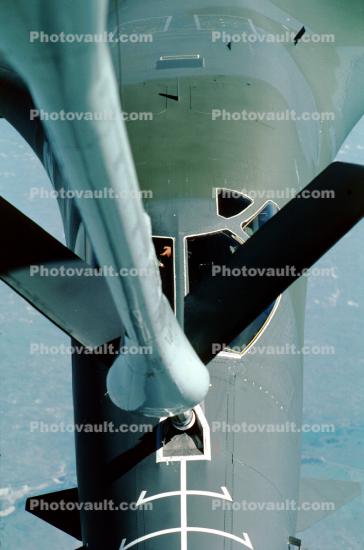 Refueling, aerial, air-to-air, flying boom, Rockwell B-1 Bomber, flight, flying, airborne