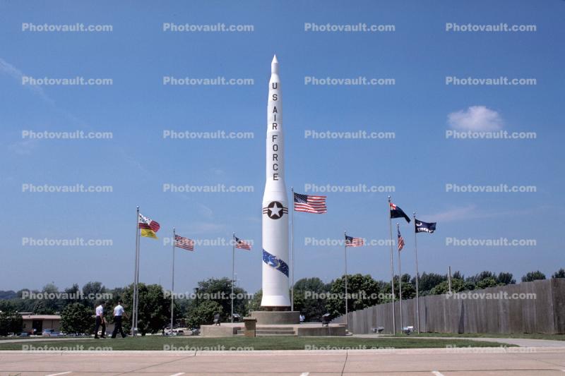 LGM-30 Minuteman Missile, ICBM, USAF, HQ Strategic Air Command, Offutt Air Force Base, Bellvue Nebraska, wind, windy, nuclear, land-based intercontinental ballistic missile, Air Force Global Strike Command