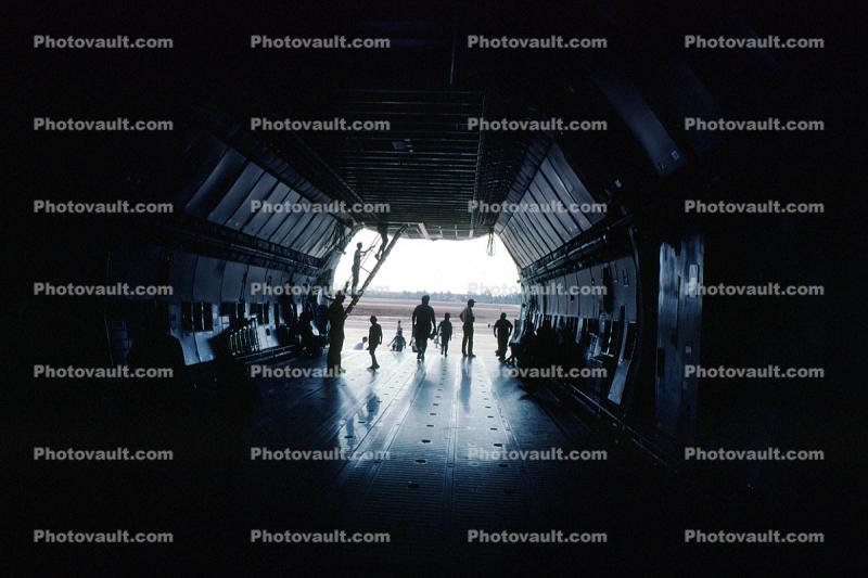 inside a Lockheed C-5 Galaxy