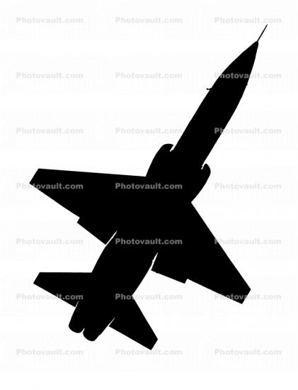Northrop T-38 silhouette, logo, shape, Planform