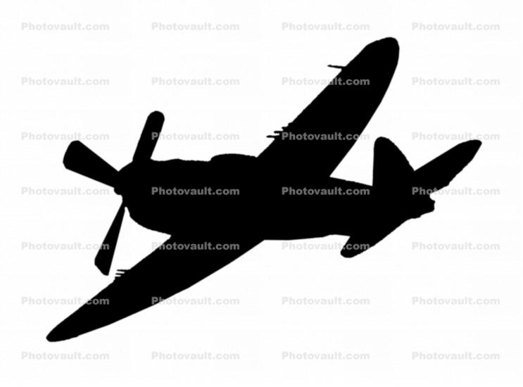 Republic P-47 Thunderbolt Silhouette, logo, shape