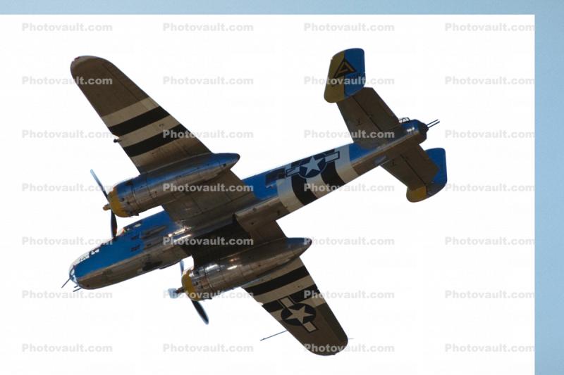 North American B-25J Mitchell photo-object, object, cut-out, cutout, N30801