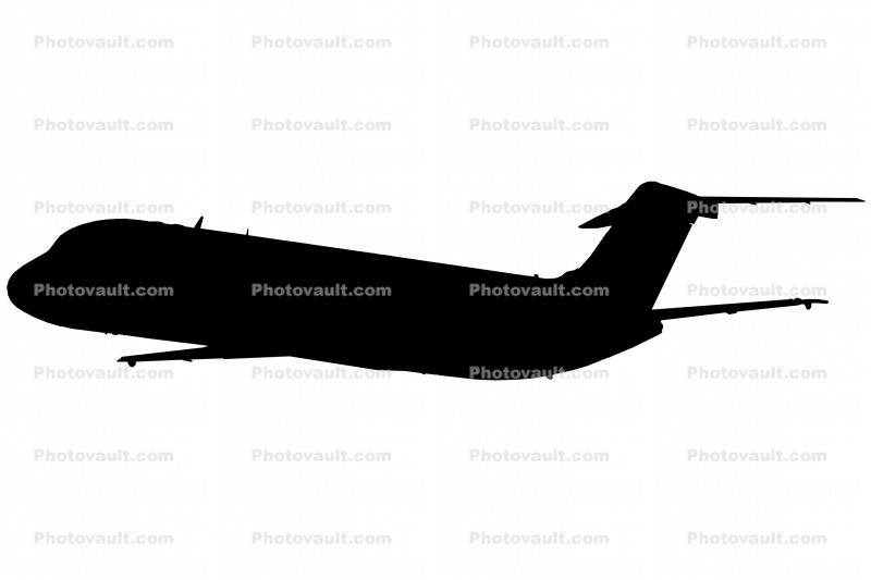 Douglas C-9 Nightingale silhouette, logo, shape
