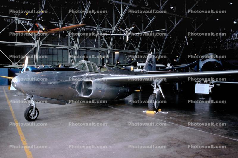 2650, Bell P-59B Airacomet, USA first jet fighter, Hangar