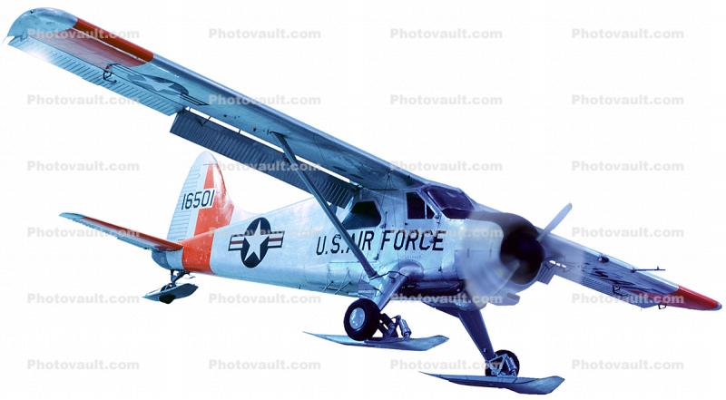 De Havilland U-6A, photo-object, object, cut-out, cutout