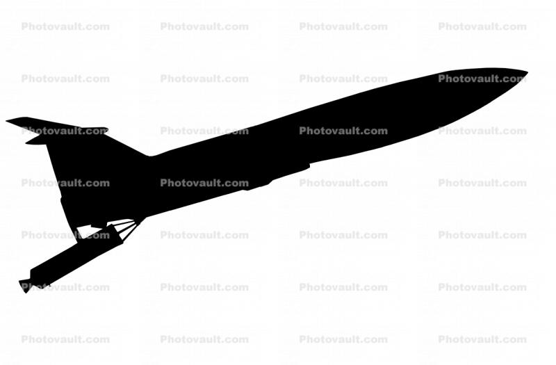 Martin TM-61A Matador silhouette, UAV, pilotless bomber,  shape, logo
