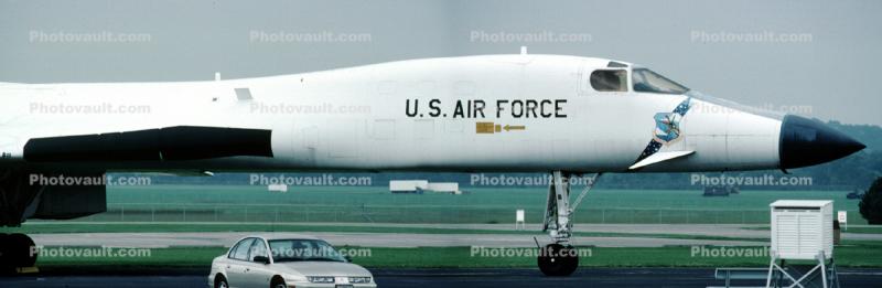 Rockwell B-1 Bomber, Lancer, Wright-Patterson Air Force Base, Fairborn, Ohio, USAF, Panorama
