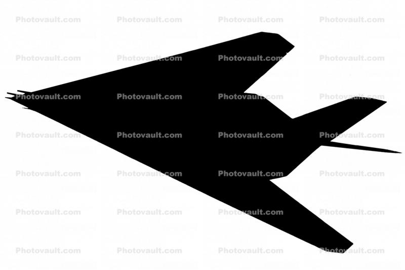Lockheed F-117A silhouette, logo, shape, Planform