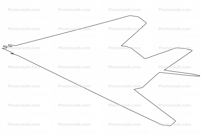 Lockheed F-117A Stealth Fighter outline