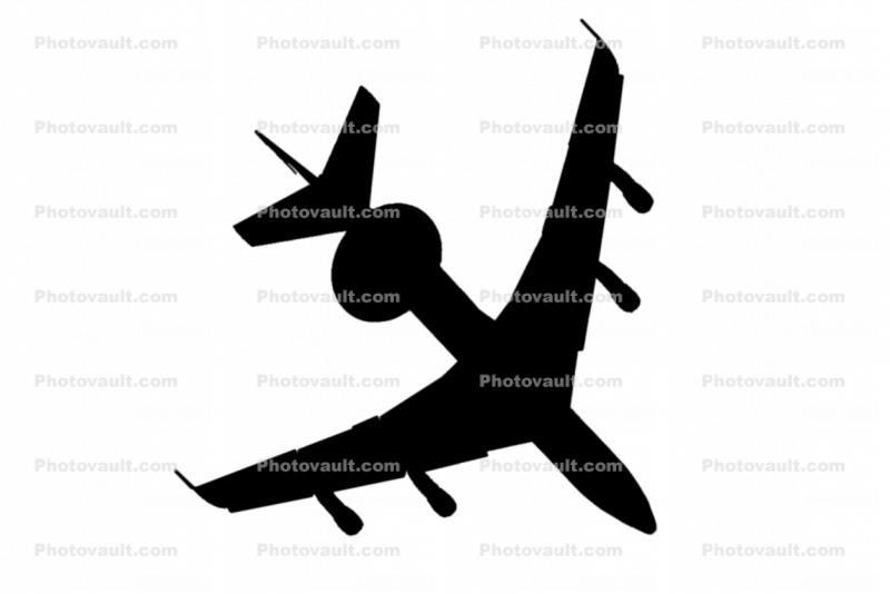 E-3 Sentry Silhouette, shape, logo