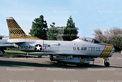 FU704, 30704, F-86L Sabre Dog, McClellan Air Force Base, Sacramento, USAF