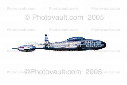 T-33A, USAF, photo-object, object, cut-out, cutout