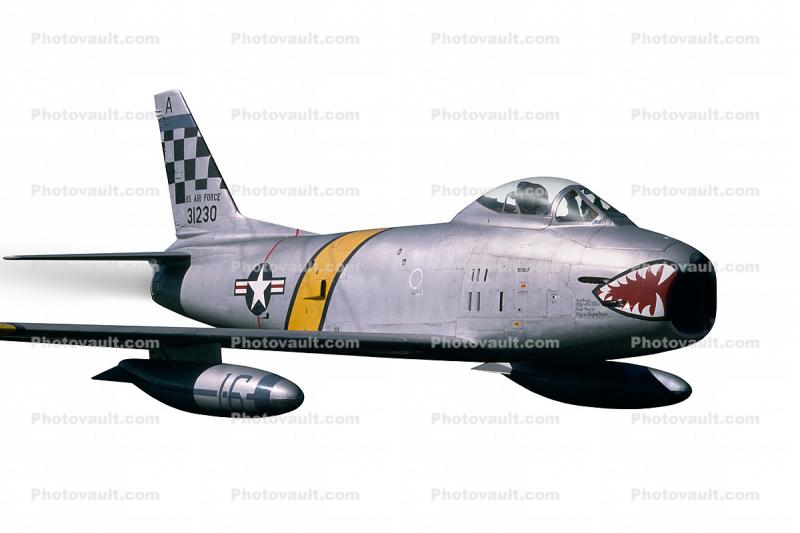 F-86H Sabre, photo-object, object, cut-out, cutout