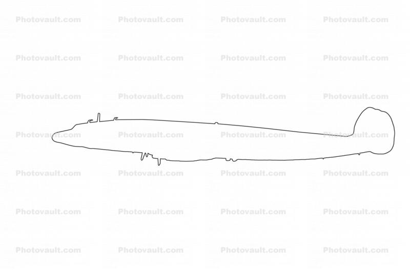 C-121 outline, line drawing