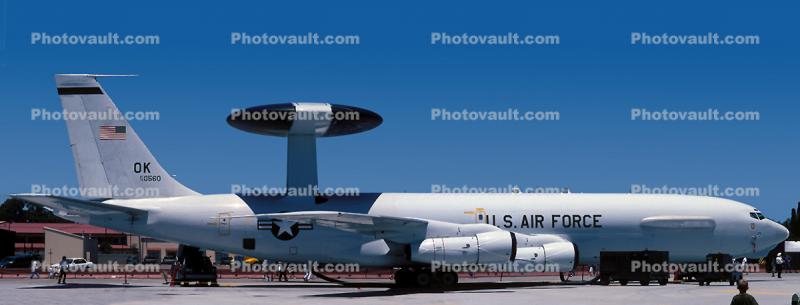 E-3 B/C Sentry, E-3 Airborne Warning and Control System, AWACS, Travis Air Force Base, California, Panorama